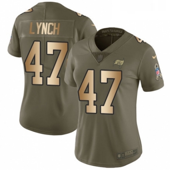 Womens Nike Tampa Bay Buccaneers 47 John Lynch Limited OliveGold 2017 Salute to Service NFL Jersey Womens Nike Tampa Bay Buccaneers 47 John Lynch Limited OliveGold 2017 Salute to Service NFL Jersey