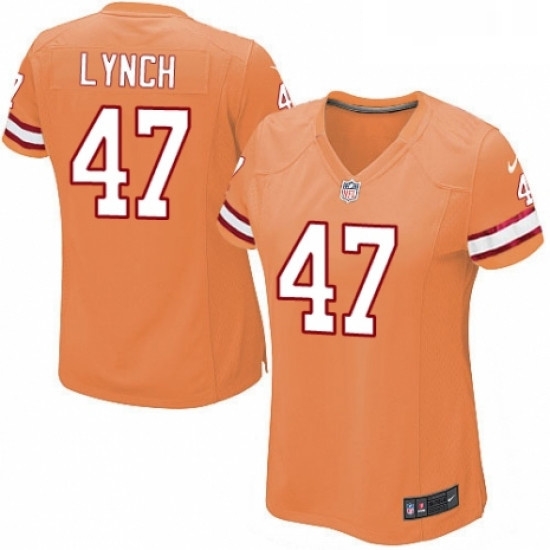 Womens Nike Tampa Bay Buccaneers 47 John Lynch Limited Orange Glaze Alternate NFL Jersey Womens Nike Tampa Bay Buccaneers 47 John Lynch Limited Orange Glaze Alternate NFL Jersey