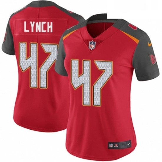 Womens Nike Tampa Bay Buccaneers 47 John Lynch Red Team Color Vapor Untouchable Limited Player NFL Jersey Womens Nike Tampa Bay Buccaneers 47 John Lynch Red Team Color Vapor Untouchable Limited Player NFL Jersey