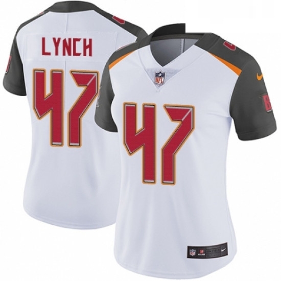 Womens Nike Tampa Bay Buccaneers 47 John Lynch White Vapor Untouchable Elite Player NFL Jersey Womens Nike Tampa Bay Buccaneers 47 John Lynch White Vapor Untouchable Elite Player NFL Jersey