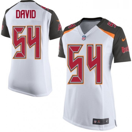 Womens Nike Tampa Bay Buccaneers 54 Lavonte David Game White NFL Jersey Womens Nike Tampa Bay Buccaneers 54 Lavonte David Game White NFL Jersey