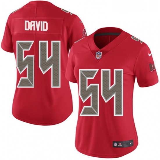 Womens Nike Tampa Bay Buccaneers 54 Lavonte David Limited Red Rush Vapor Untouchable NFL Jersey Womens Nike Tampa Bay Buccaneers 54 Lavonte David Limited Red Rush Vapor Untouchable NFL Jersey