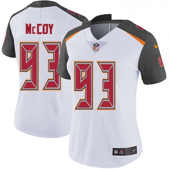 Womens Nike Tampa Bay Buccaneers 93 Gerald McCoy Elite White NFL Jersey Womens Nike Tampa Bay Buccaneers 93 Gerald McCoy Elite White NFL Jersey