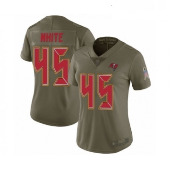 Womens Tampa Bay Buccaneers 45 Devin White Limited Olive 2017 Salute to Service Football Jersey Womens Tampa Bay Buccaneers 45 Devin White Limited Olive 2017 Salute to Service Football Jersey