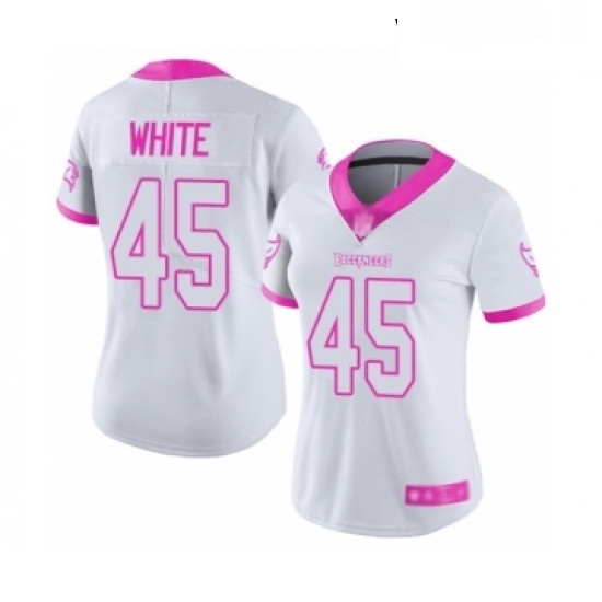 Womens Tampa Bay Buccaneers 45 Devin White Limited White Pink Rush Fashion Football Jersey Womens Tampa Bay Buccaneers 45 Devin White Limited White Pink Rush Fashion Football Jersey
