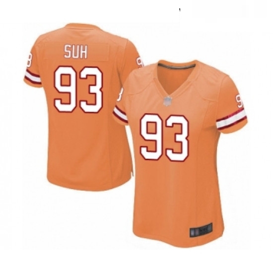 Womens Tampa Bay Buccaneers 93 Ndamukong Suh Game Orange Glaze Alternate Football Jersey Womens Tampa Bay Buccaneers 93 Ndamukong Suh Game Orange Glaze Alternate Football Jersey