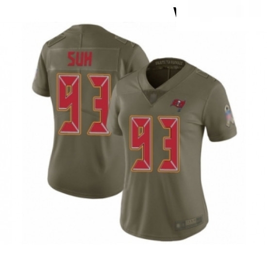 Womens Tampa Bay Buccaneers 93 Ndamukong Suh Limited Olive 2017 Salute to Service Football Jersey Womens Tampa Bay Buccaneers 93 Ndamukong Suh Limited Olive 2017 Salute to Service Football Jersey