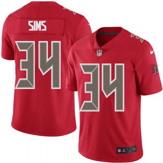 Nike Buccaneers #34 Charles Sims Red Youth Stitched NFL Limited Rush Jersey Nike Buccaneers #34 Charles Sims Red Youth Stitched NFL Limited Rush Jersey