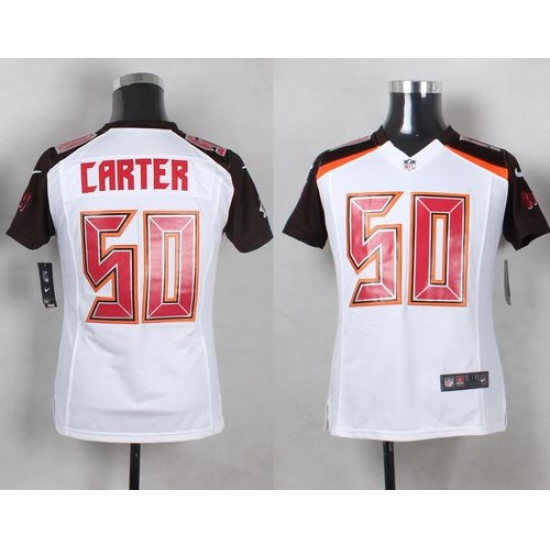 Nike Buccaneers #50 Bruce Carter White Youth Stitched NFL New Elite Jersey Nike Buccaneers #50 Bruce Carter White Youth Stitched NFL New Elite Jersey
