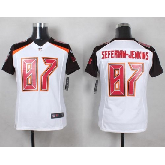 Nike Buccaneers #87 Austin Seferian Jenkins White Youth Stitched NFL New Elite Jersey Nike Buccaneers #87 Austin Seferian Jenkins White Youth Stitched NFL New Elite Jersey