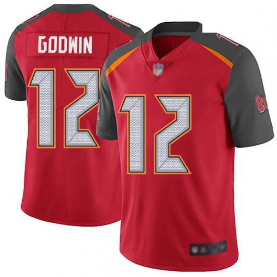 Youth Buccaneers 12 Chris Godwin Red Team Color Stitched Football Vapor Untouchable Limited Jersey Youth Buccaneers 12 Chris Godwin Red Team Color Stitched Football Vapor Untouchable Limited Jersey
