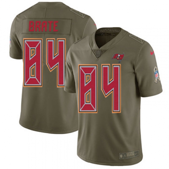 Youth Nike Buccaneers #84 Cameron Brate Olive Stitched NFL Limited 2017 Salute to Service Jersey Youth Nike Buccaneers #84 Cameron Brate Olive Stitched NFL Limited 2017 Salute to Service Jersey