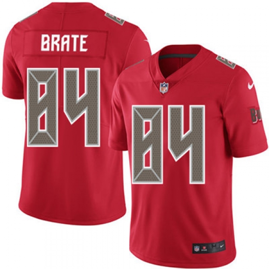 Youth Nike Buccaneers #84 Cameron Brate Red Stitched NFL Limited Rush Jersey Youth Nike Buccaneers #84 Cameron Brate Red Stitched NFL Limited Rush Jersey