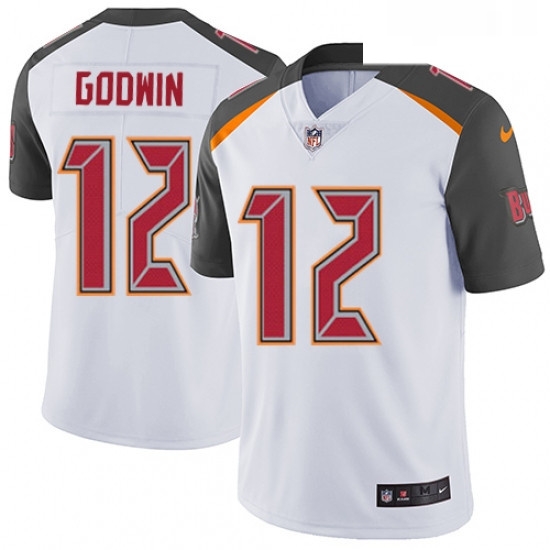 Youth Nike Tampa Bay Buccaneers 12 Chris Godwin Elite White NFL Jersey Youth Nike Tampa Bay Buccaneers 12 Chris Godwin Elite White NFL Jersey