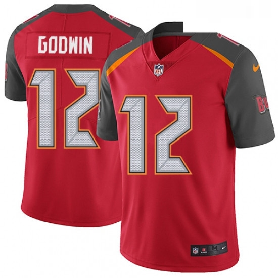 Youth Nike Tampa Bay Buccaneers 12 Chris Godwin Red Team Color Vapor Untouchable Limited Player NFL Jersey Youth Nike Tampa Bay Buccaneers 12 Chris Godwin Red Team Color Vapor Untouchable Limited Player NFL Jersey