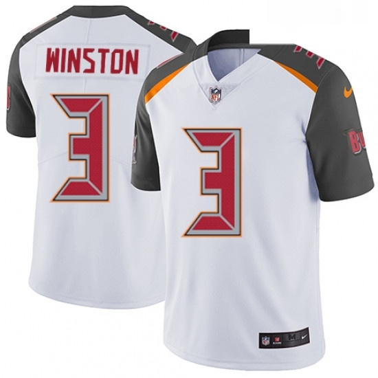Youth Nike Tampa Bay Buccaneers 3 Jameis Winston Elite White NFL Jersey Youth Nike Tampa Bay Buccaneers 3 Jameis Winston Elite White NFL Jersey