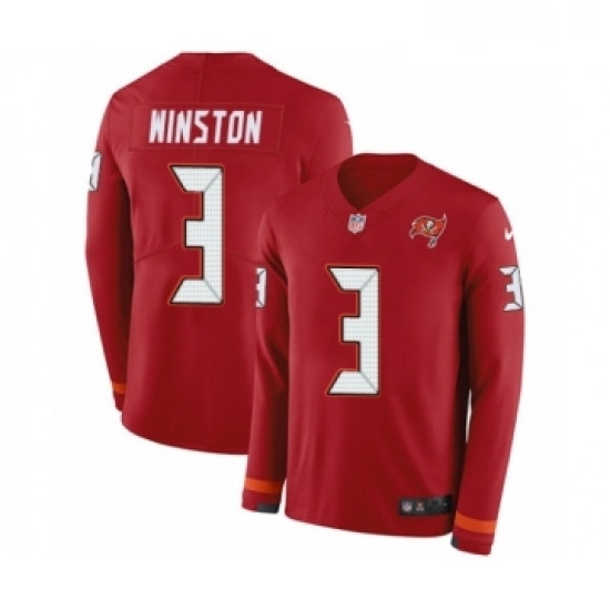 Youth Nike Tampa Bay Buccaneers 3 Jameis Winston Limited Red Therma Long Sleeve NFL Jersey Youth Nike Tampa Bay Buccaneers 3 Jameis Winston Limited Red Therma Long Sleeve NFL Jersey