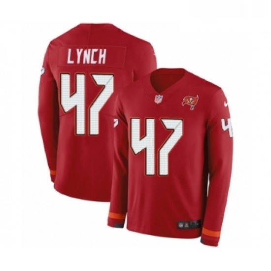 Youth Nike Tampa Bay Buccaneers 47 John Lynch Limited Red Therma Long Sleeve NFL Jersey Youth Nike Tampa Bay Buccaneers 47 John Lynch Limited Red Therma Long Sleeve NFL Jersey