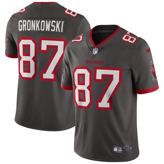 Youth Tampa Bay Buccaneers #87 Rob Gronkowski Nike Pewter Alternate Vapor Limited Jersey Youth Tampa Bay Buccaneers #87 Rob Gronkowski Nike Pewter Alternate Vapor Limited Jersey