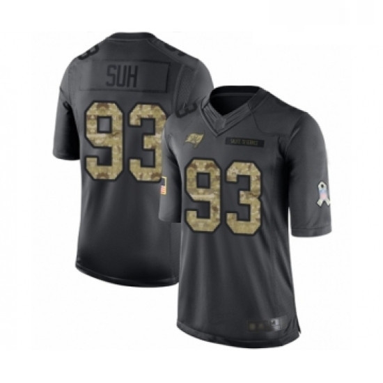 Youth Tampa Bay Buccaneers 93 Ndamukong Suh Limited Black 2016 Salute to Service Football Jersey Youth Tampa Bay Buccaneers 93 Ndamukong Suh Limited Black 2016 Salute to Service Football Jersey