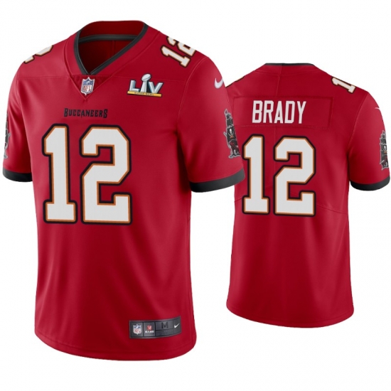 Men GOAT Tom Brady Super Bowl LV Red Vapor Limited Jersey Men GOAT Tom Brady Super Bowl LV Red Vapor Limited Jersey