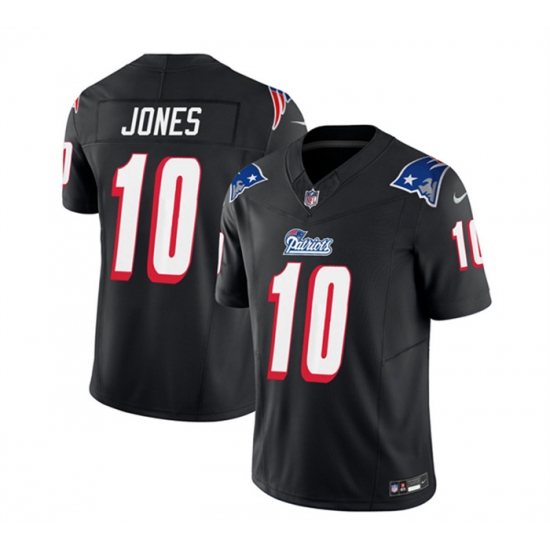 Men New England Patriots 10 Mac Jones Black 2023 F U S E Throwback Limited Stitched Football Jersey Men New England Patriots 10 Mac Jones Black 2023 F U S E Throwback Limited Stitched Football Jersey