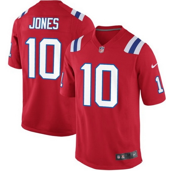 Men New England Patriots 10 Mac Jones Red 2021 Draft Jersey Men New England Patriots 10 Mac Jones Red 2021 Draft Jersey