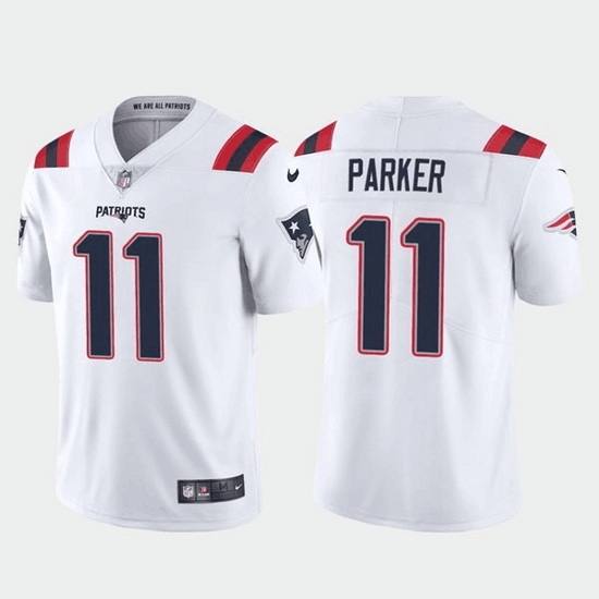 Men New England Patriots 11 DeVante Parker White Vapor Untouchable Limited Stitched jersey Men New England Patriots 11 DeVante Parker White Vapor Untouchable Limited Stitched jersey