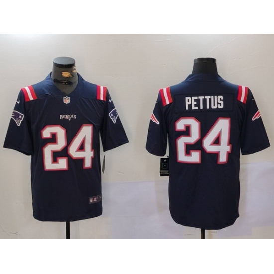 Men New England Patriots 24 Dell Pettus Navy Vapor Limited Stitched Football Jersey Men New England Patriots 24 Dell Pettus Navy Vapor Limited Stitched Football Jersey
