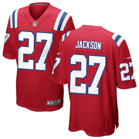 Men New England Patriots #27 J.C. Jackson Game Jersey Red Men New England Patriots #27 J.C. Jackson Game Jersey Red