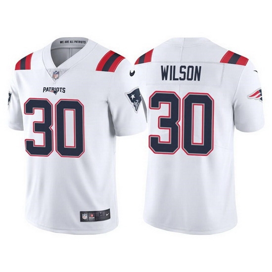 Men New England Patriots 30 Mack Wilson White Vapor Untouchable Limited Stitched jersey Men New England Patriots 30 Mack Wilson White Vapor Untouchable Limited Stitched jersey