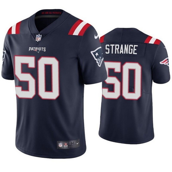 Men New England Patriots 50 Cole Strange Navy Vapor Untouchable Limited Stitched Jersey Men New England Patriots 50 Cole Strange Navy Vapor Untouchable Limited Stitched Jersey