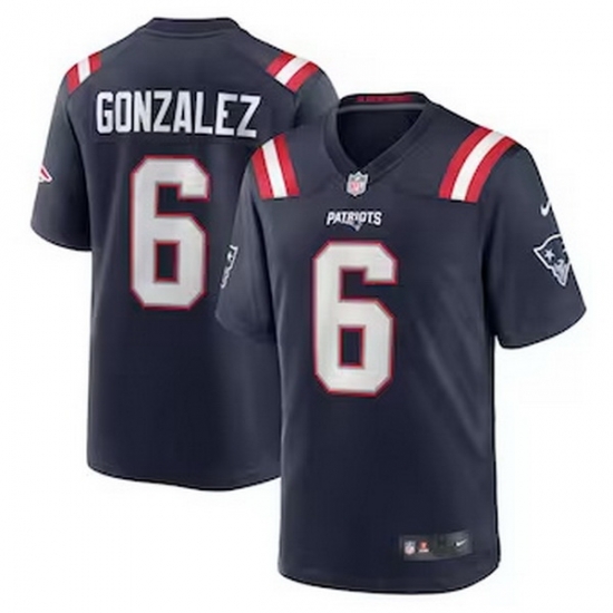 Men New England Patriots 6 Christian Gonzalez Navy Vapor Limited Jersey Men New England Patriots 6 Christian Gonzalez Navy Vapor Limited Jersey