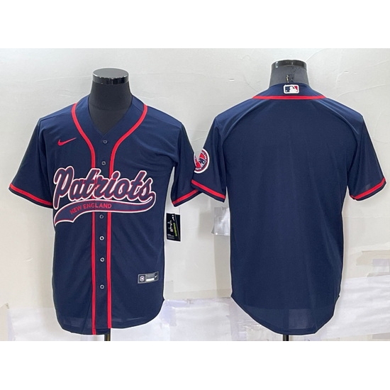 Men New England Patriots Blank Navy Cool Base Stitched Baseball Jersey Men New England Patriots Blank Navy Cool Base Stitched Baseball Jersey