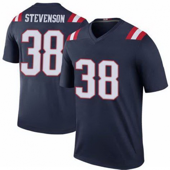 Men New England Patriots Rhamondre Stevenson #38 Navy Vapor Limited Jersey Men New England Patriots Rhamondre Stevenson #38 Navy Vapor Limited Jersey