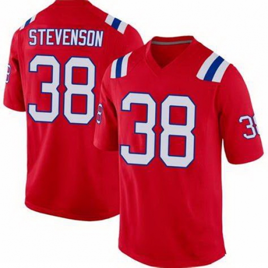 Men New England Patriots Rhamondre Stevenson #38 Red Vapor Limited Jersey Men New England Patriots Rhamondre Stevenson #38 Red Vapor Limited Jersey