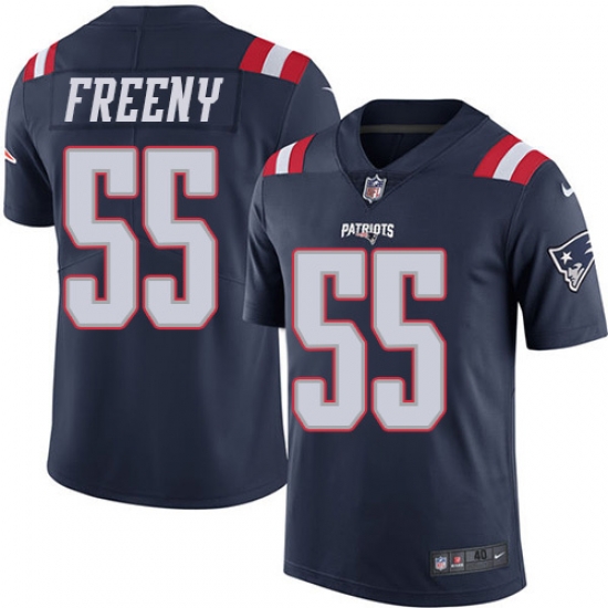 Men Nike New England Patriots #55 Jonathan Freeny Navy Blue Rush Jersey Men Nike New England Patriots #55 Jonathan Freeny Navy Blue Rush Jersey