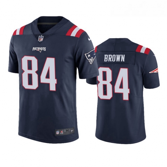 Men Nike New England Patriots 84 Antonio Brown Navy Blue Rush Jersey Men Nike New England Patriots 84 Antonio Brown Navy Blue Rush Jersey