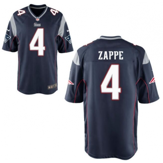 Men Nike New England Patriots Bailey Zappe #4 Navy Blue Vapor Limited Player Jersey Men Nike New England Patriots Bailey Zappe #4 Navy Blue Vapor Limited Player Jersey