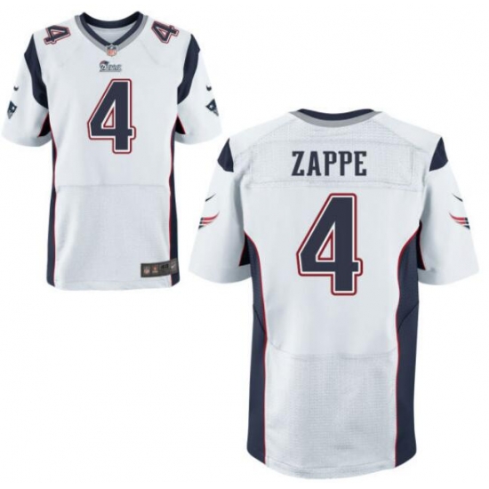 Men Nike New England Patriots Bailey Zappe #4 White Vapor Limited Player Jersey Men Nike New England Patriots Bailey Zappe #4 White Vapor Limited Player Jersey