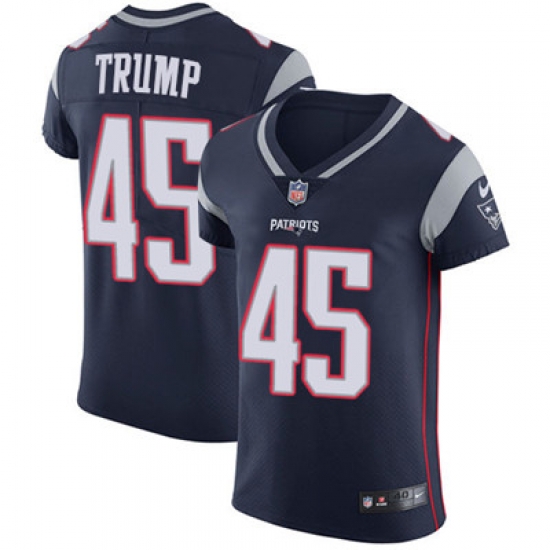 Men Nike Patriots #45 Donald Trump Navy Blue Team Color Stitched NFL Vapor Untouchable Elite Jersey Men Nike Patriots #45 Donald Trump Navy Blue Team Color Stitched NFL Vapor Untouchable Elite Jersey