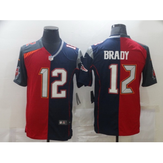 Men Nike Tampa Bay Buccaneers 26 New England Patriots 12 Tom Brady Men Red Navy Blue Limited NFL 2020 2021 Jersey Men Nike Tampa Bay Buccaneers 26 New England Patriots 12 Tom Brady Men Red Navy Blue Limited NFL 2020 2021 Jersey
