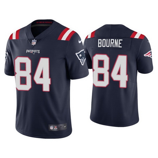 Men u2018s New England Patriots 84 Kendrick Bourne 2021 Navy Vapor Untouchable Limited Stitched Jersey Men u2018s New England Patriots 84 Kendrick Bourne 2021 Navy Vapor Untouchable Limited Stitched Jersey
