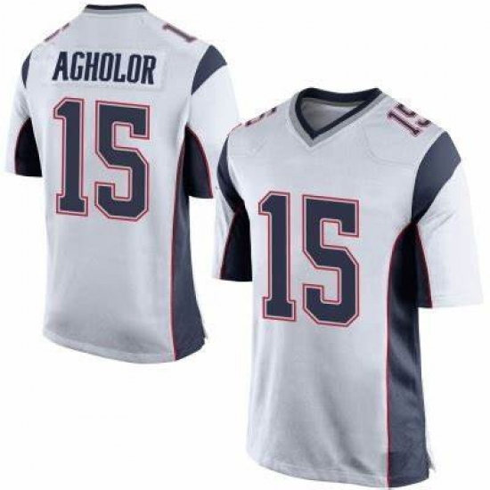 Men's New England Patriots #15 Nelson Agholor White Vapor Untouchable Limited Stitched Jersey Men's New England Patriots #15 Nelson Agholor White Vapor Untouchable Limited Stitched Jersey