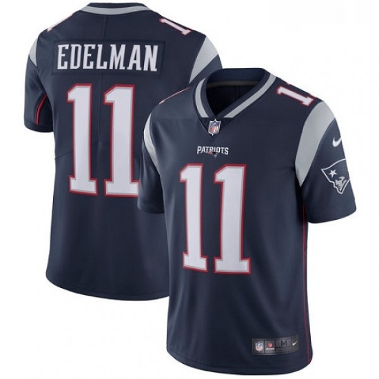 Mens Nike New England Patriots 11 Julian Edelman Navy Blue Team Color Vapor Untouchable Limited Player NFL Jersey Mens Nike New England Patriots 11 Julian Edelman Navy Blue Team Color Vapor Untouchable Limited Player NFL Jersey