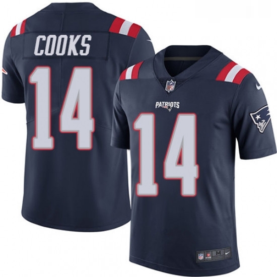 Mens Nike New England Patriots 14 Brandin Cooks Limited Navy Blue Rush Vapor Untouchable NFL Jersey Mens Nike New England Patriots 14 Brandin Cooks Limited Navy Blue Rush Vapor Untouchable NFL Jersey