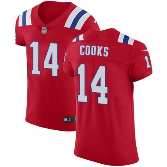 Mens Nike New England Patriots 14 Brandin Cooks Red Alternate Vapor Untouchable Elite Player NFL Jersey Mens Nike New England Patriots 14 Brandin Cooks Red Alternate Vapor Untouchable Elite Player NFL Jersey