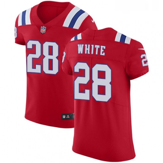 Mens Nike New England Patriots 28 James White Red Alternate Vapor Untouchable Elite Player NFL Jersey Mens Nike New England Patriots 28 James White Red Alternate Vapor Untouchable Elite Player NFL Jersey