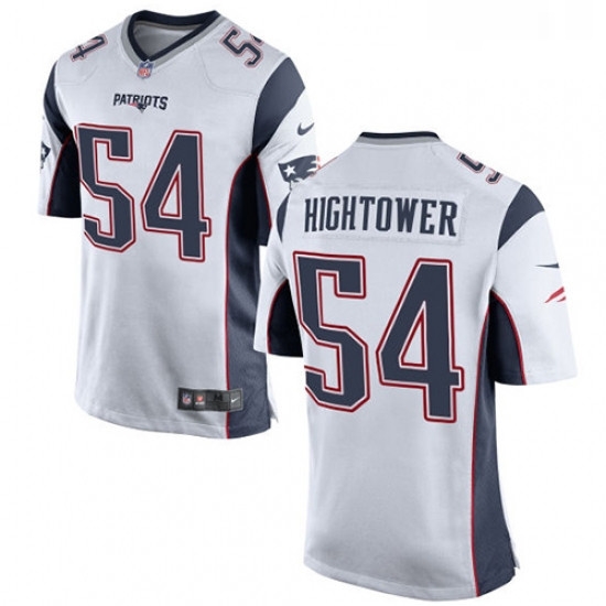 Mens Nike New England Patriots 54 Donta Hightower Game White NFL Jersey Mens Nike New England Patriots 54 Donta Hightower Game White NFL Jersey