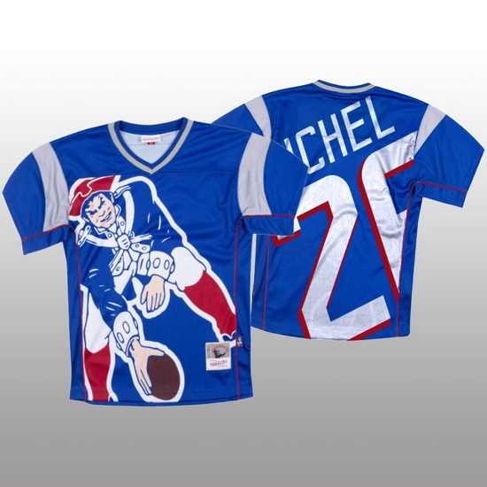 NFL New England Patriots 26 Sony Michel Blue Men Mitchell 26 Nell Big Face Fashion Limited NFL Jersey NFL New England Patriots 26 Sony Michel Blue Men Mitchell 26 Nell Big Face Fashion Limited NFL Jersey